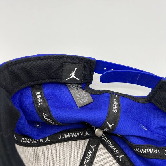Air‎ Jordan Hat Men Blue Black Speckled Print Jumpman Snap Back Cap - Picture 6 of 7